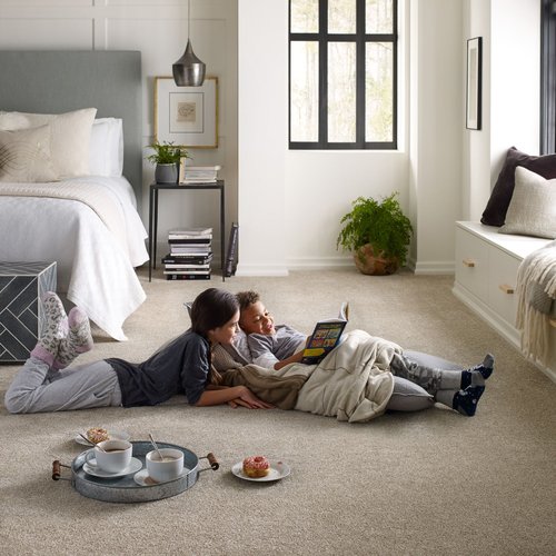 kids reading on bedroom floor from Carpet Studio & Design Inc. in Los Angeles, CA