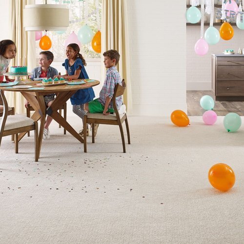Kids playing on the carpet from Carpet Sudio & Design Inc. in Los Angeles, CA