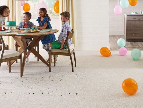 Kids playing on the carpet from Carpet Sudio & Design Inc. in Los Angeles, CA