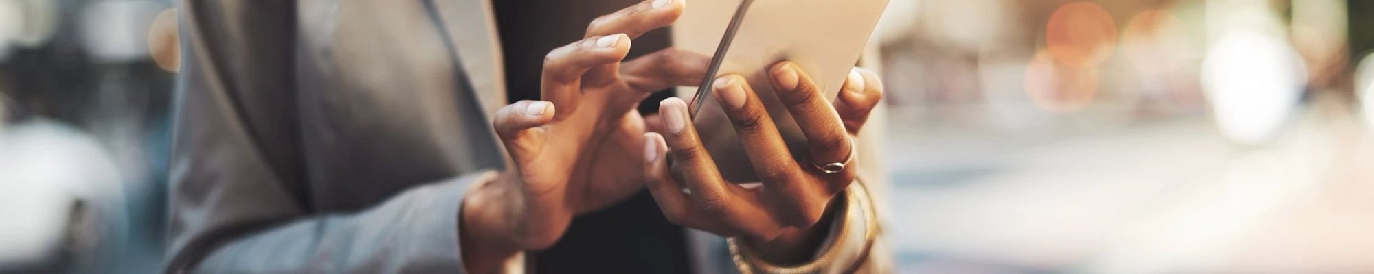 person using smartphone - Carpet Studio & Design Inc. in Los Angeles, CA